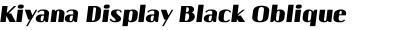 Kiyana Display Black Oblique